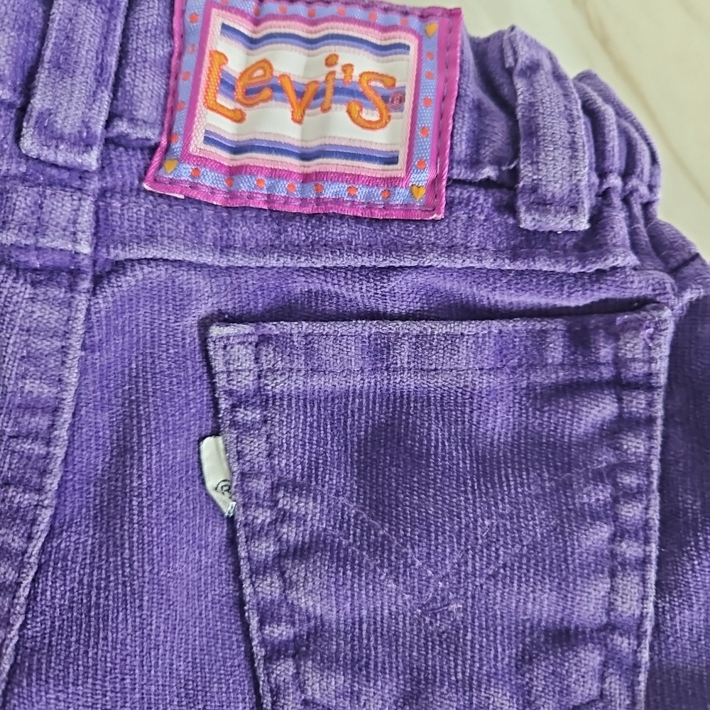Levi's 1998 Girls' Purple Corduroy Bottoms Vintage